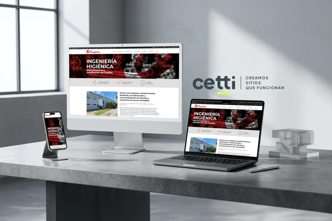 Desarrollo web industrial para la metalmecánica Frautschi